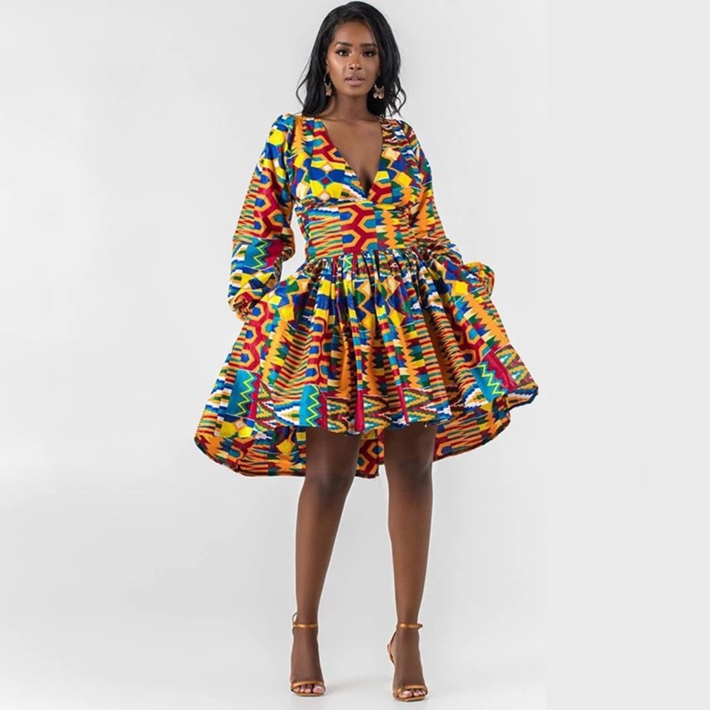 👑 Queen- African print tutu dress